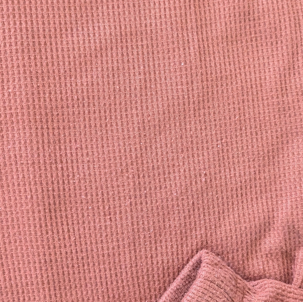 ❤️ Womens Waffle weave PJ set Amazon elastic waistband, pockets, long sleeve - Picture 3 of 5